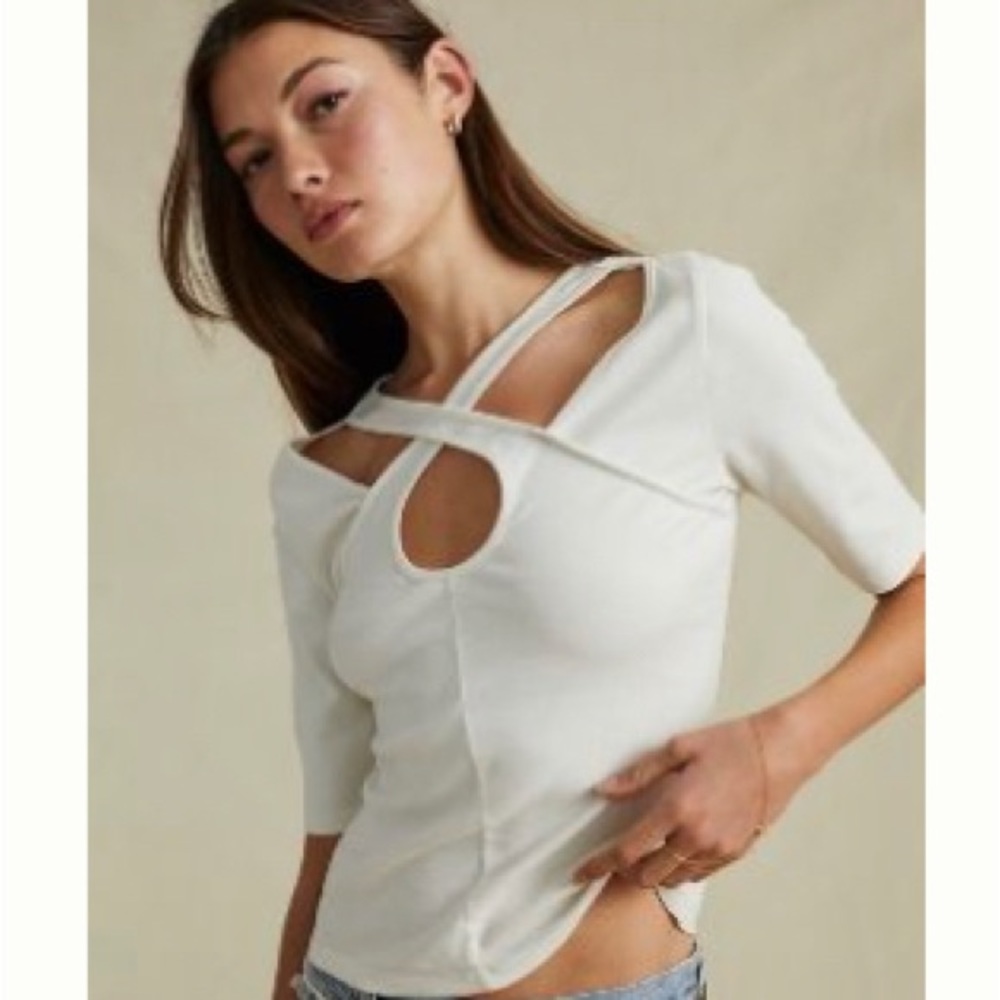 NWT Maeve Cut-Out Tee